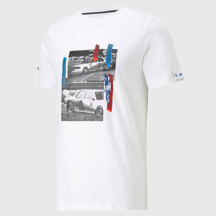 BMW M Motorsport Car Graphic Tee Men - White