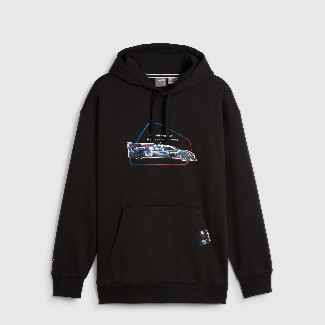 BMW M Motorsport Car Graphic Hoodie Men - Black